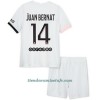 Conjunto (Camiseta+Pantalón Corto) Paris Saint-Germain Juan Bernat 14 Segunda Equipación 2021/22 - Niño